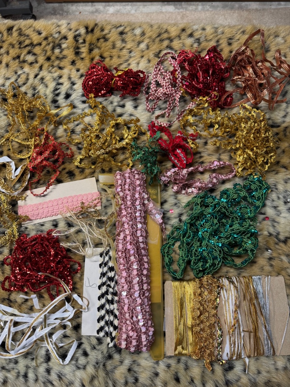 Assorted Decorative vintage metallic trim Bundle